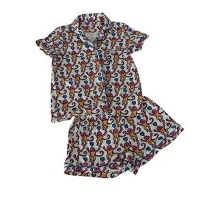 Roller Rabbit Lovely Monkey Polo PJs Small
